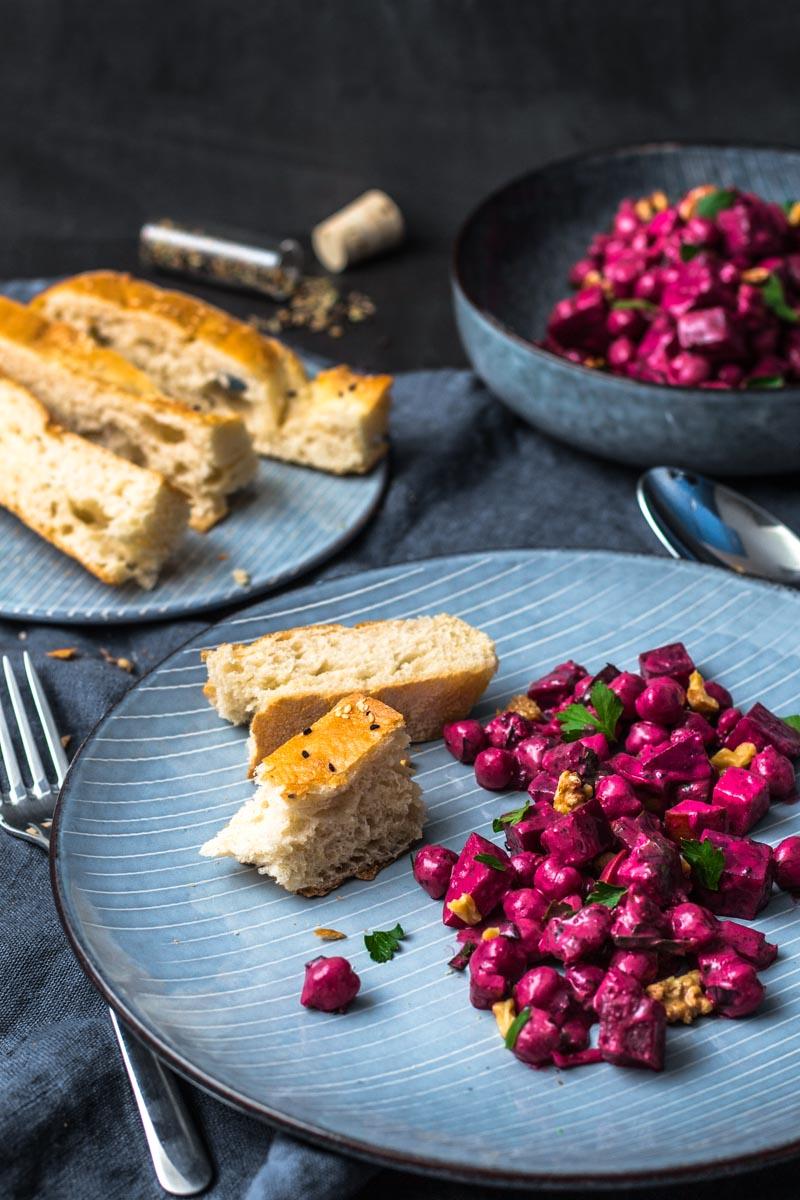 Rezeptbild: Indischer Kichererbsen-Rote Bete-Salat