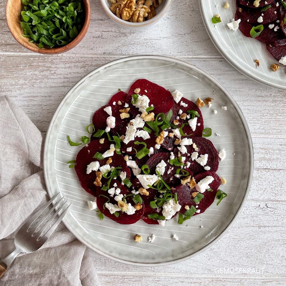 Rezeptbild: Einfaches Rezept für Rote-Bete-Salat mit Feta