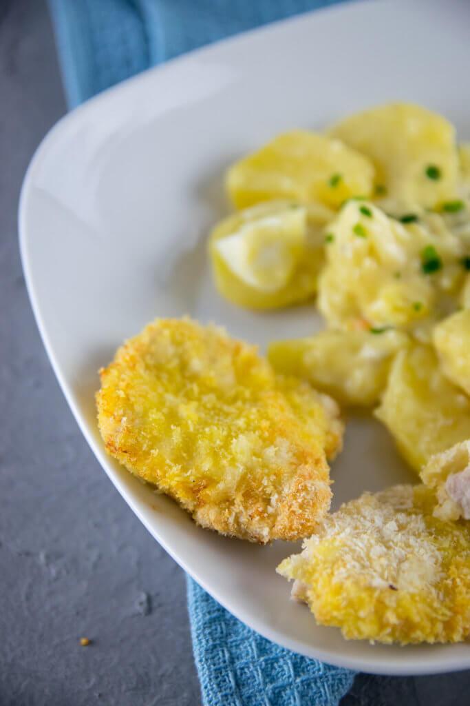 Rezeptbild: Putenschnitzel aus dem Airfryer
