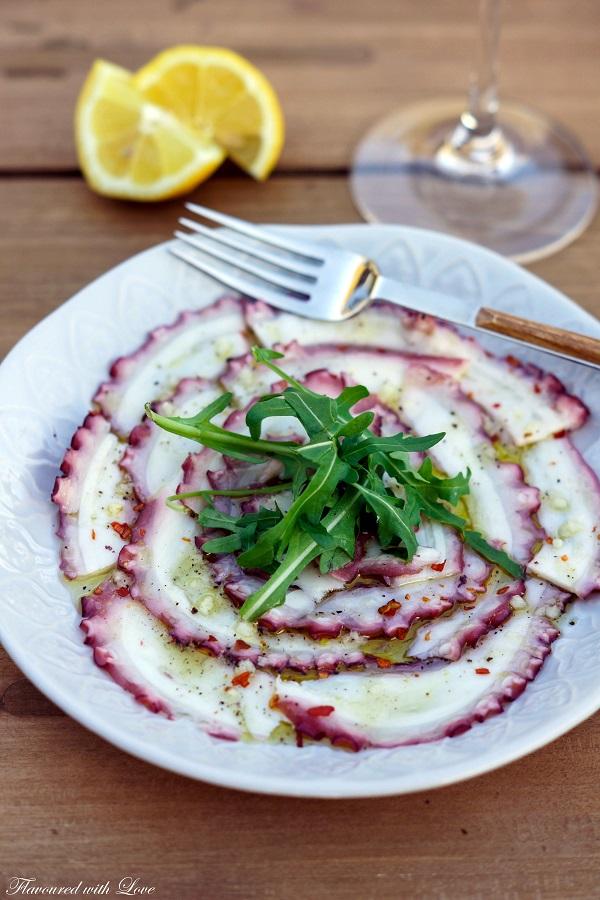 Rezeptbild: Oktopus Carpaccio