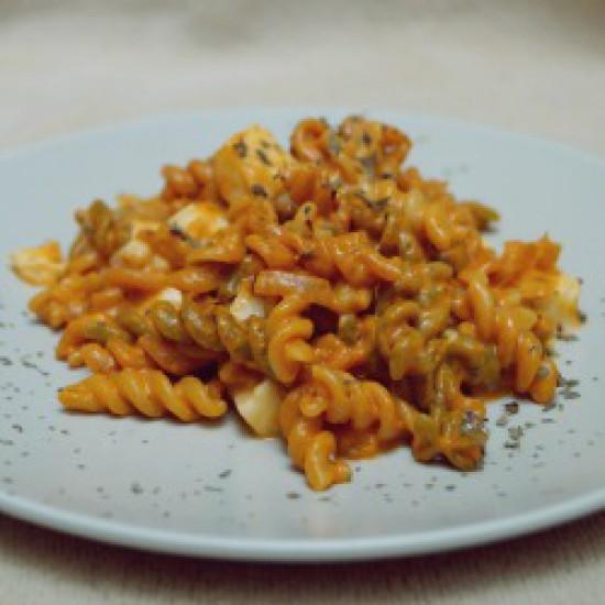 Rezeptbild: Pasta mit Tomaten-Mozzarella-Soße