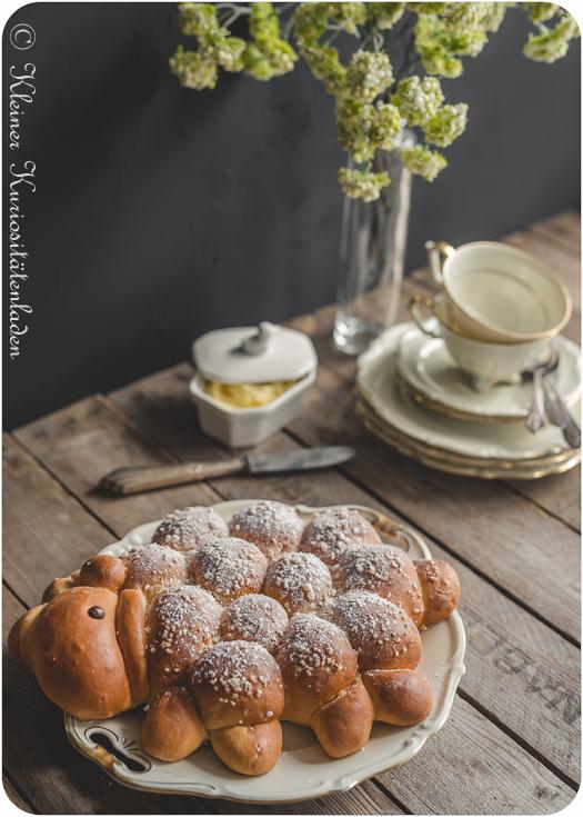 Rezeptbild: Osterlamm aus Hefeteig
