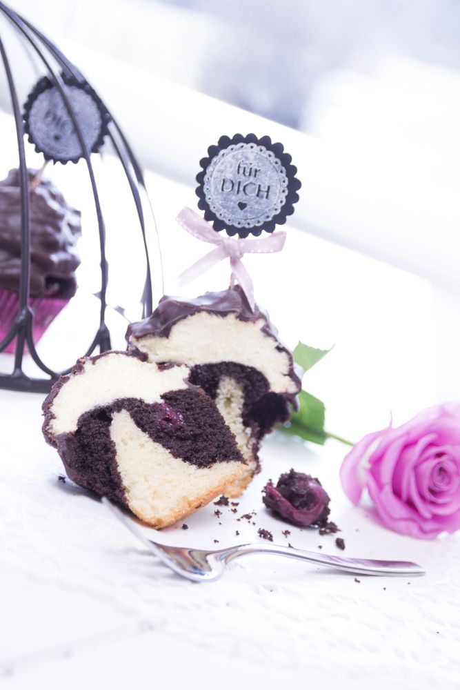 Rezeptbild: Donauwellen-Cupcakes