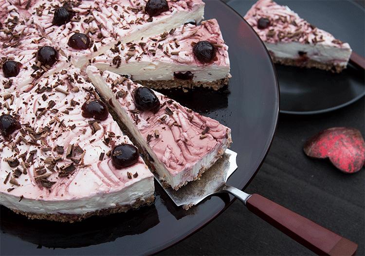 Rezeptbild: Amarena-Kirschtorte (no bake)
