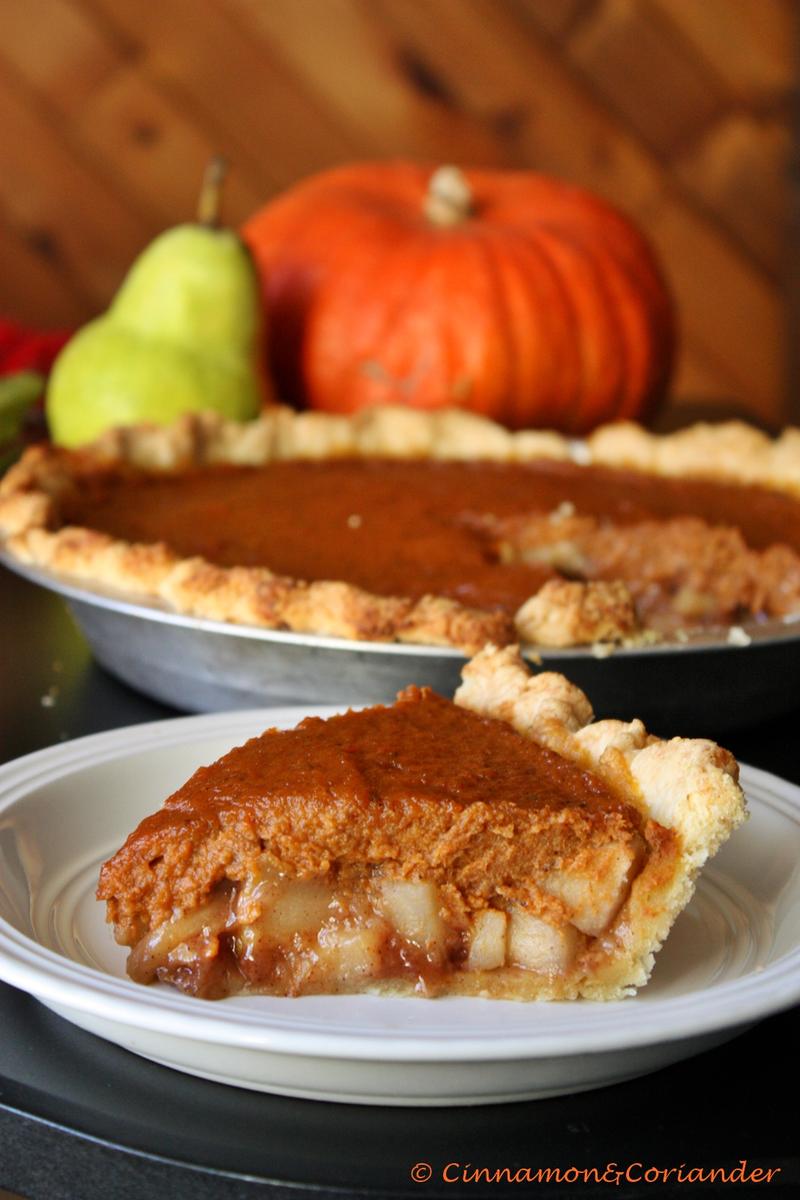 Rezeptbild: Caramel Pear Pumpkin Pie 