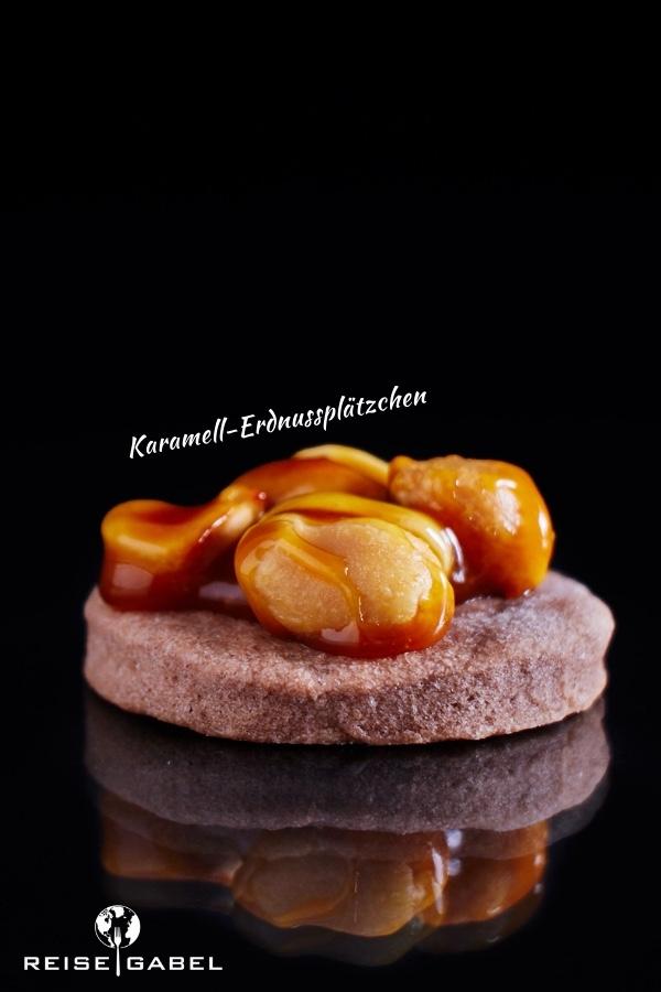 Rezeptbild: Karamell-Erdnussplätzchen