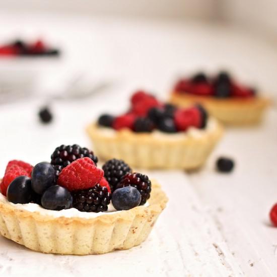Rezeptbild: Glutenfreie Beeren-Tartelettes