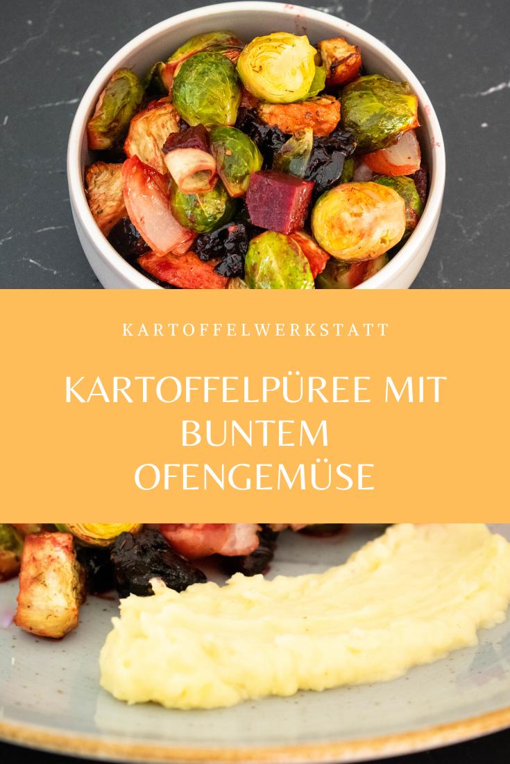 Rezeptbild: Kartoffelpüree mit buntem Ofengemüse