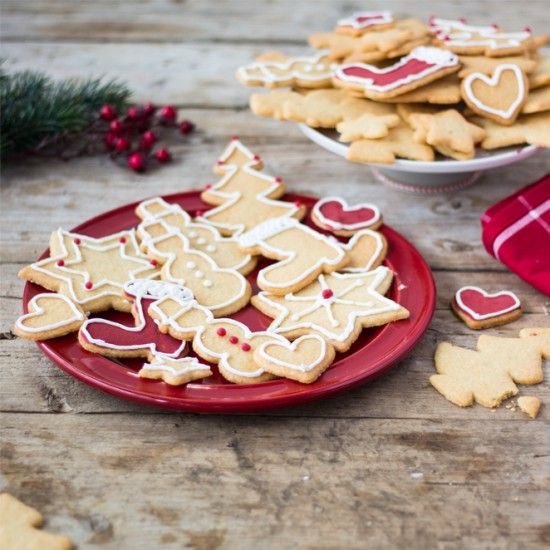 Rezeptbild: Weihnachtsplätzchen mit Zuckerglasur