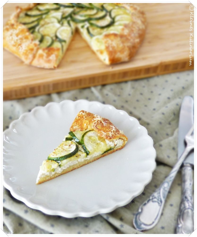 Rezeptbild: Zucchini Galette mit Ricotta Füllung