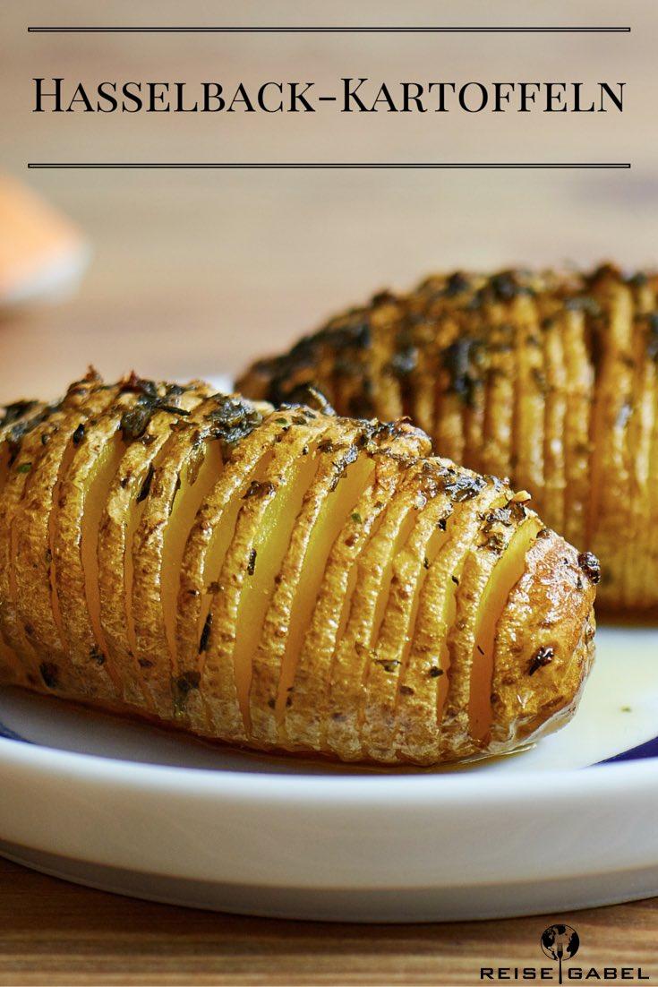Rezeptbild: Hasselback-Kartoffeln mit Knoblauch und Thymian