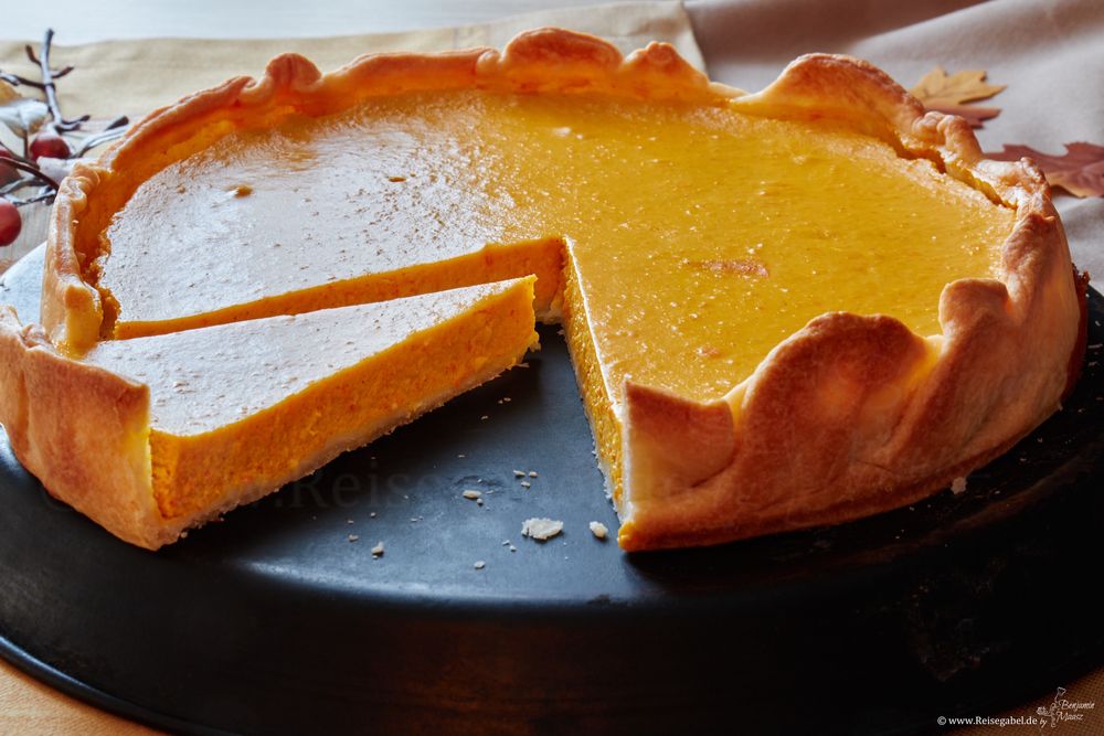 Rezeptbild: Kürbis Pie mit Zimt und Ingwer