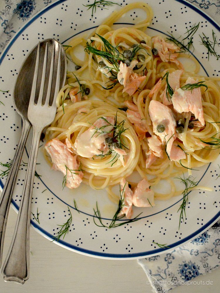 Rezeptbild: 10-Minuten-Zitronen-Lachs-Pasta nach Donna Hay