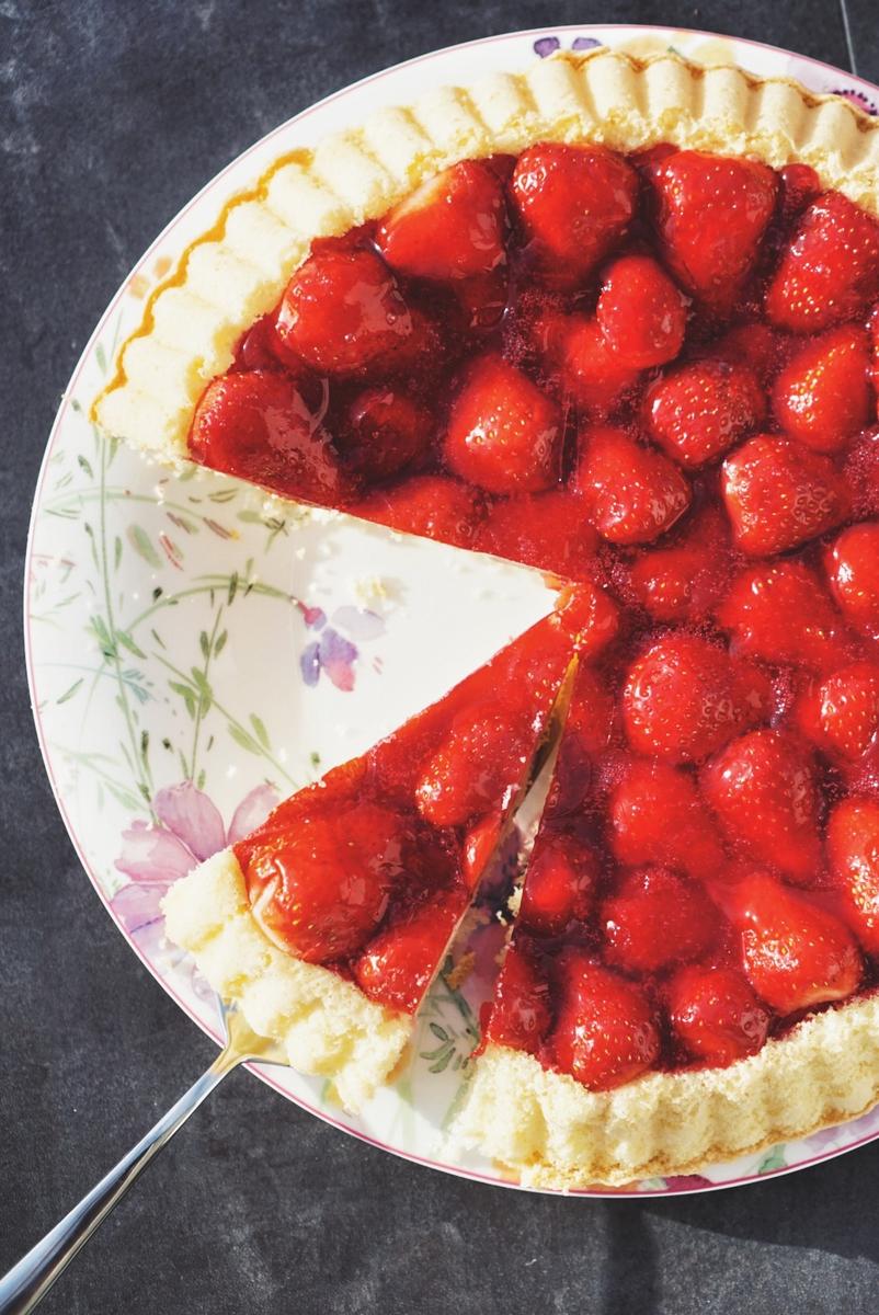 Rezeptbild: Erdbeer-Puddingtorte