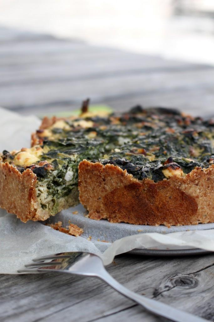 Rezeptbild: SPINAT-FETA QUICHE. GLUTENFREI.