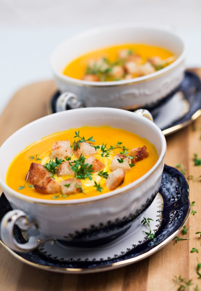 Rezeptbild: Kürbis-Ingwer-Kokos-Suppe