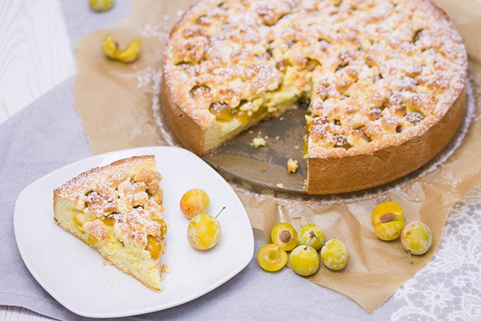 Rezeptbild: Mirabellen-Vanille-Streuselkuchen