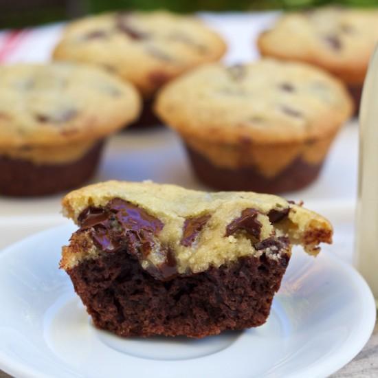 Rezeptbild: Brownie und Cookie