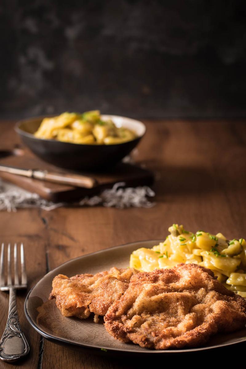 Rezeptbild: Wiener Schnitzel mit der perfekten Panade