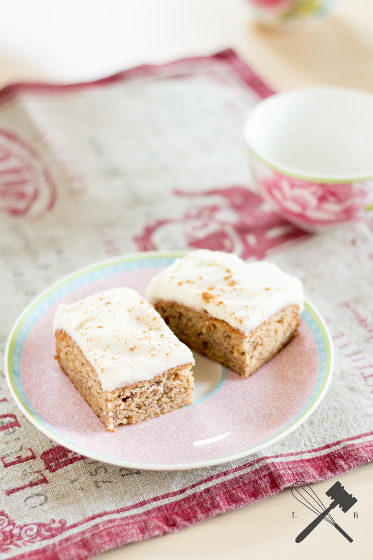 Rezeptbild: Bananenkuchen mit Vanille Frosting