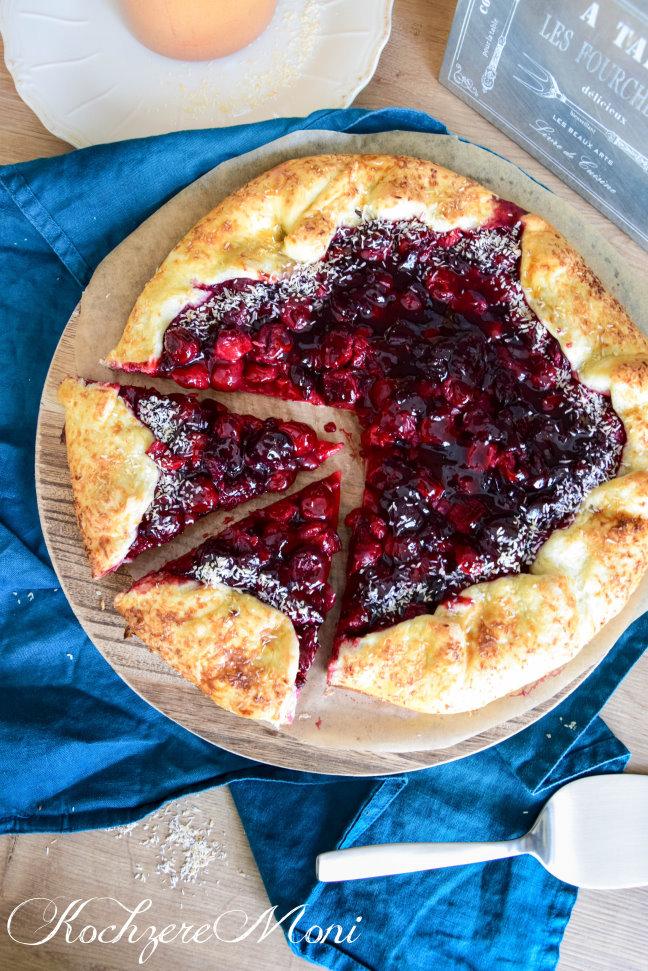 Rezeptbild: Kirsch Kokos Galette