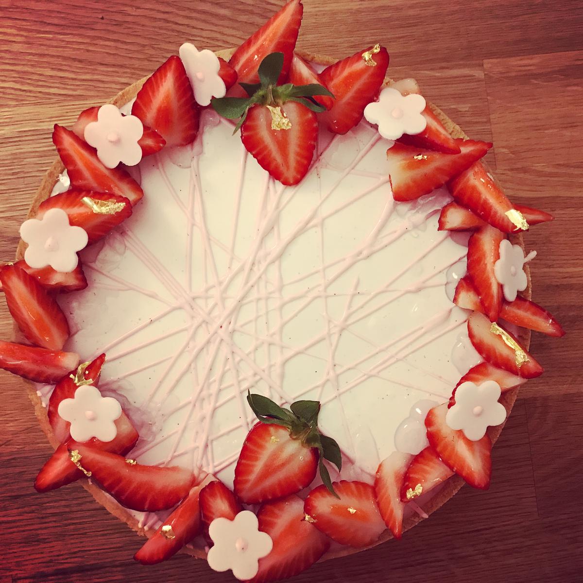 Rezeptbild: Strawberry cheesecake entrement 
