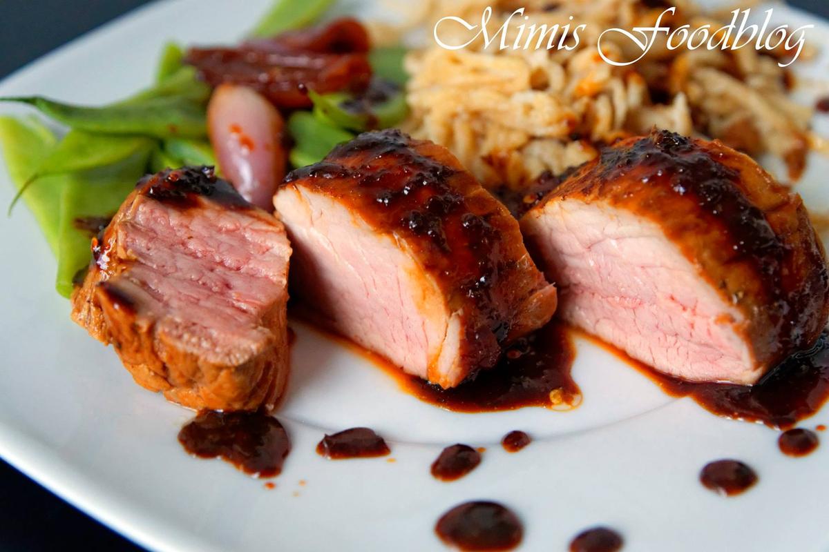 Rezeptbild: Glasiertes Schweinefilet 