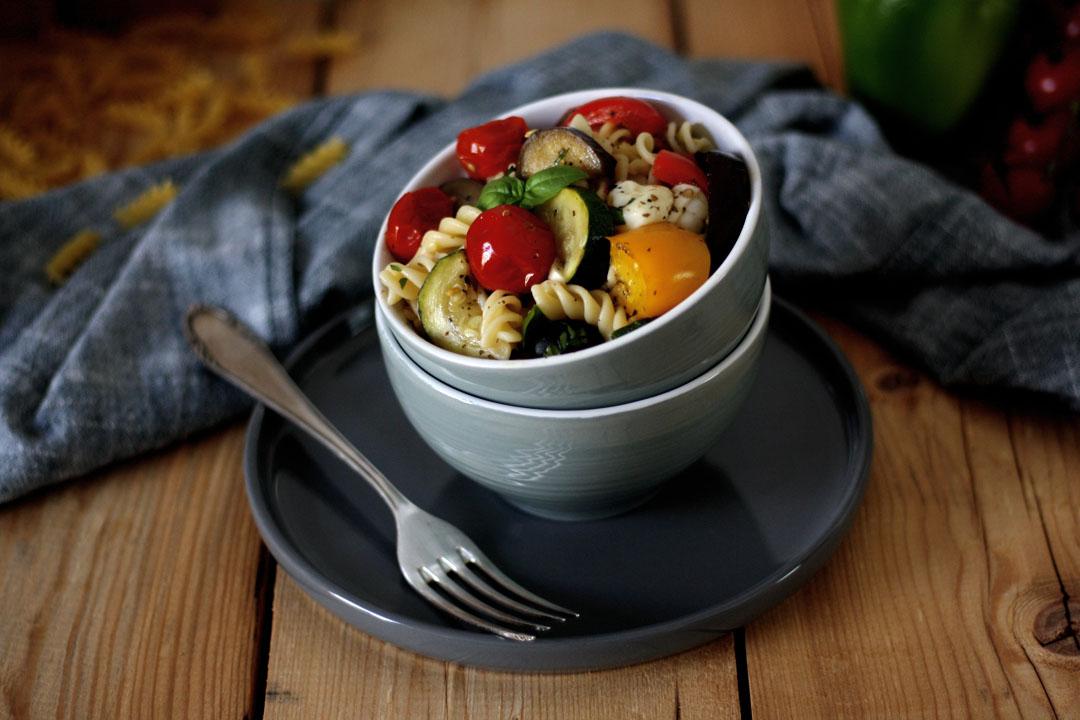 Rezeptbild: Mediterraner Antipasti-Nudelsalat