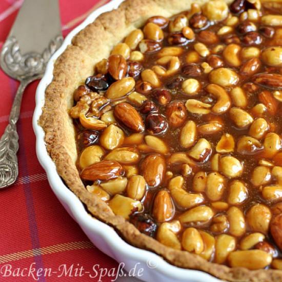 Rezeptbild: Karamell- Nuss- Tarte