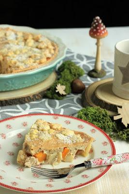 Rezeptbild: Kürbis-Apfel Tarte mit Schmandguss 