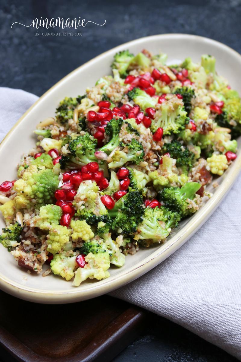Rezeptbild: Brokkoli-Blumenkohl-Salat