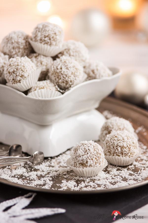 Rezeptbild: Hirse-Schneebällchen nach Art der Raffaellos
