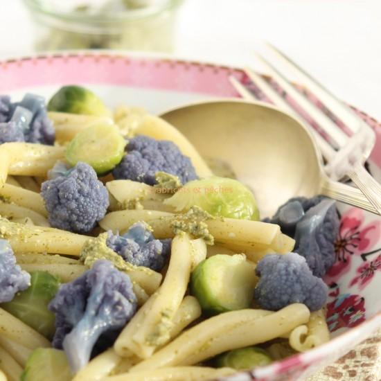 Rezeptbild: Pasta mit Spinat-Ziegenkäse-Pesto