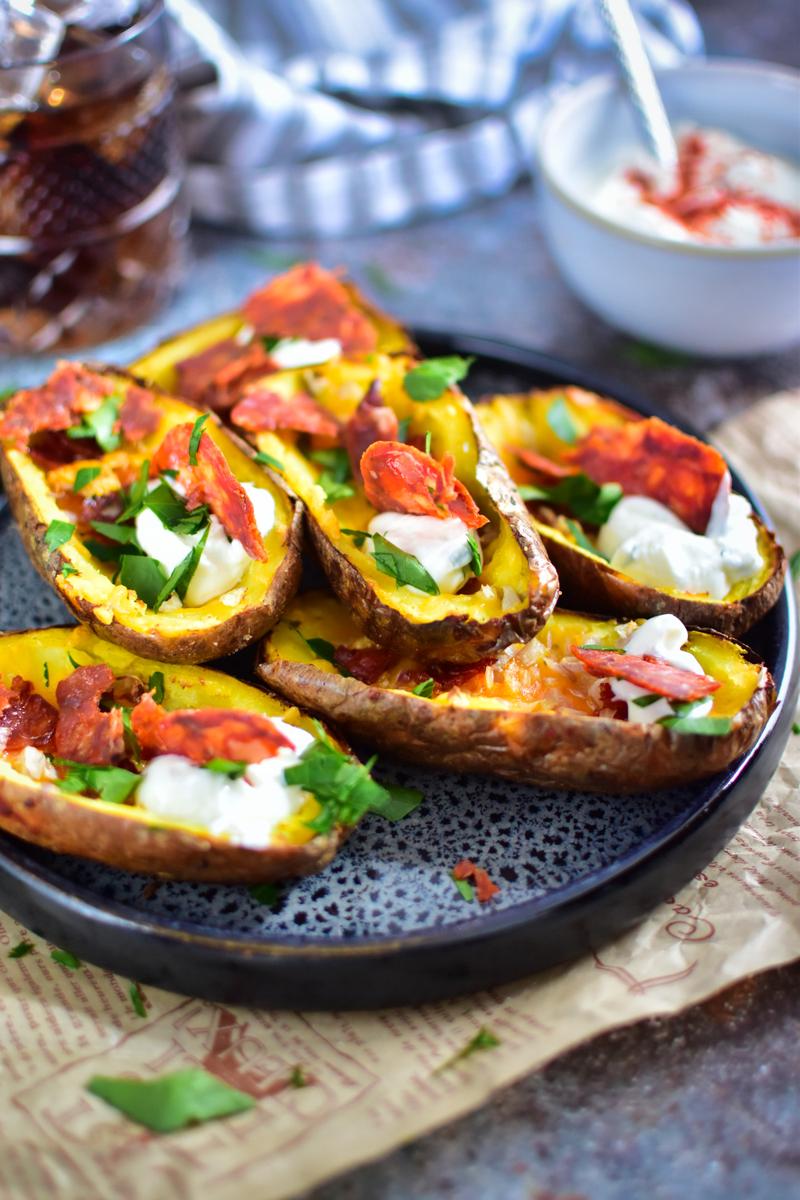 Rezeptbild: Airfryer Potato Skins mit Chorizo