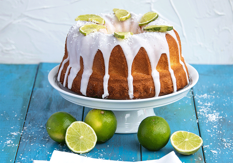 Rezeptbild: Kokos Limetten Gugelhupf