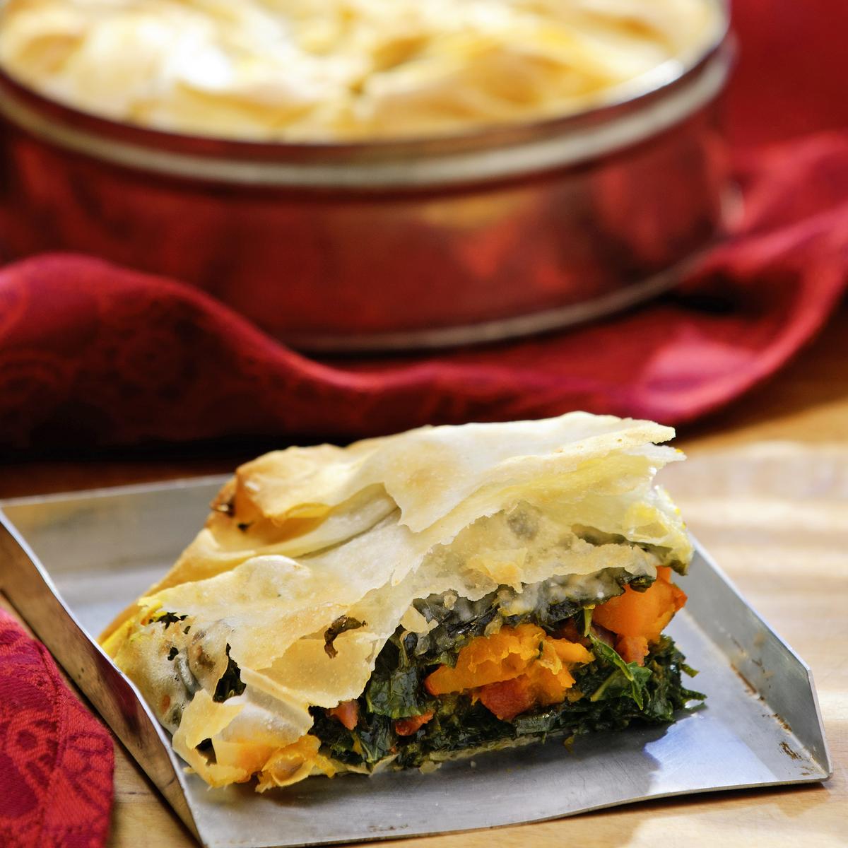 Rezeptbild: Grünkohl-Kürbis-Pastete