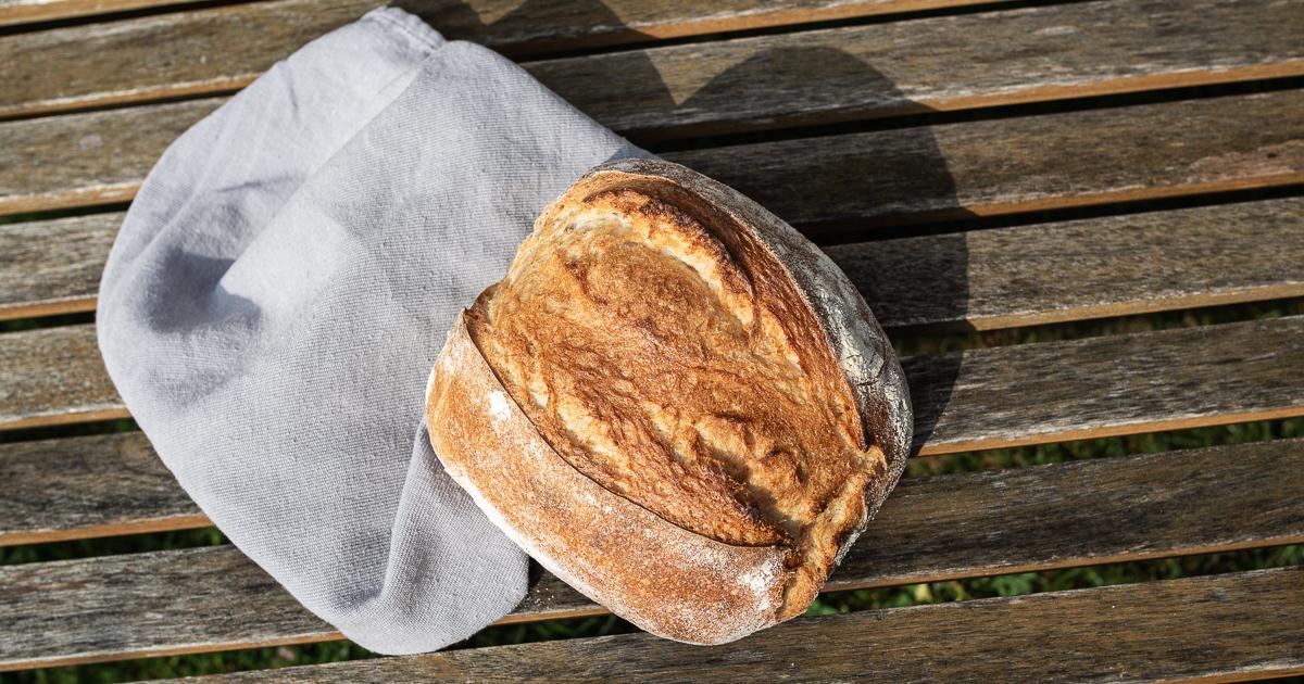 Rezeptbild: Weizen-Hartweizen-Laib - Backen mit Lievito Madre