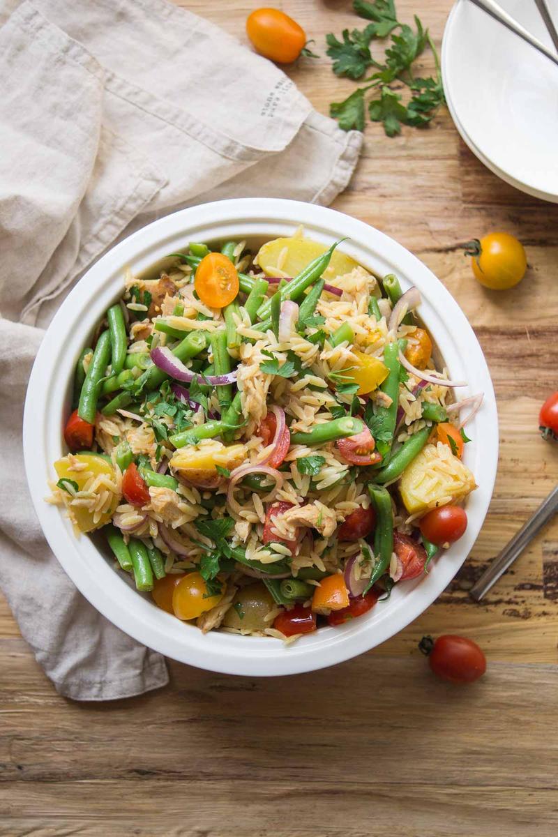 Rezeptbild: Spanischer Orzo Nudel-Salat