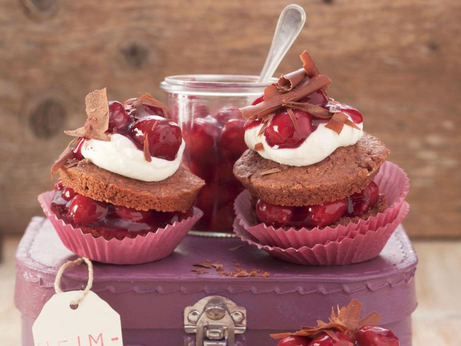 Rezeptbild: Schwarzwälder-Kirsch-Muffins