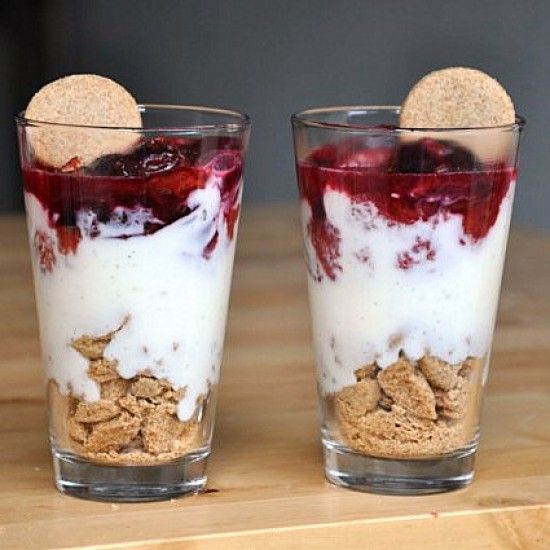 Rezeptbild: Verrine mit Pflaumen