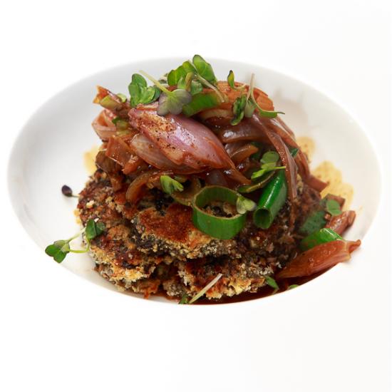 Rezeptbild: Gebackene Parasol-Pilze