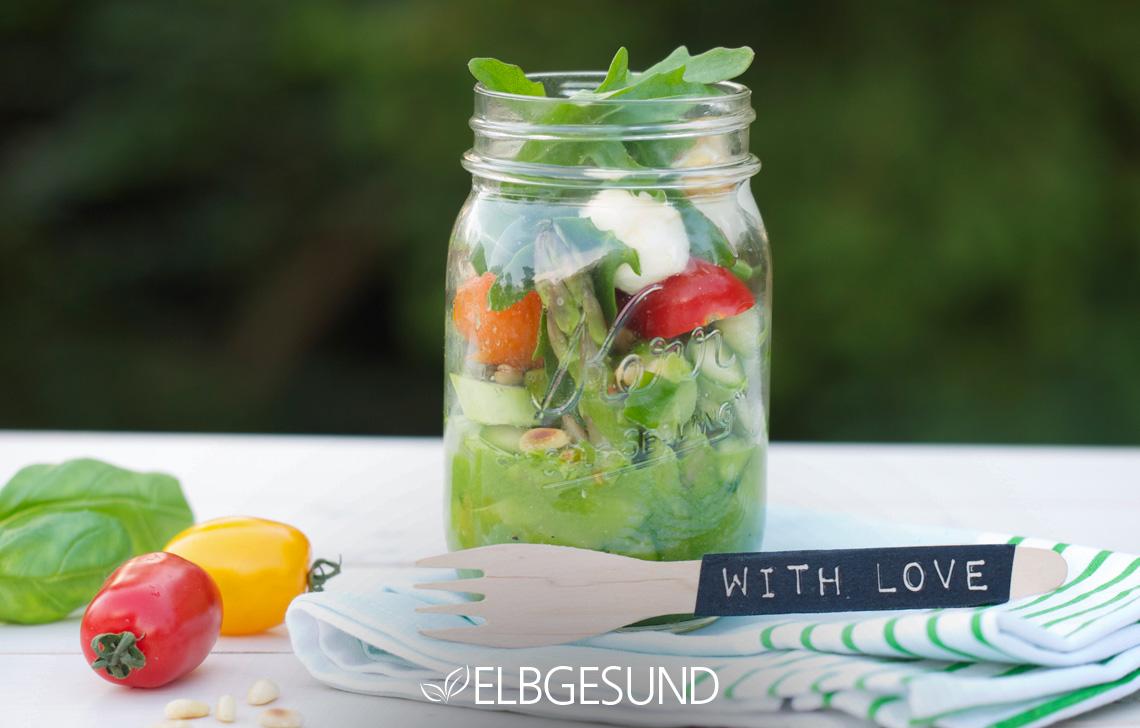 Rezeptbild: Einmal Italienurlaub zum Mitnehmen – Italienischer Salat to go für Picknick und Büro