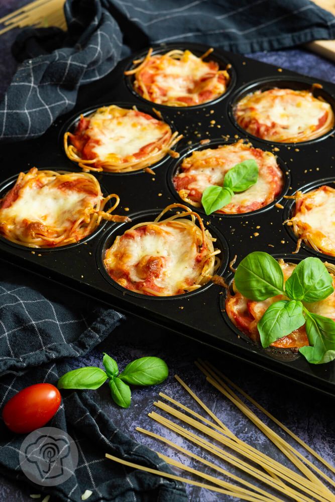 Rezeptbild: Spaghetti Muffins