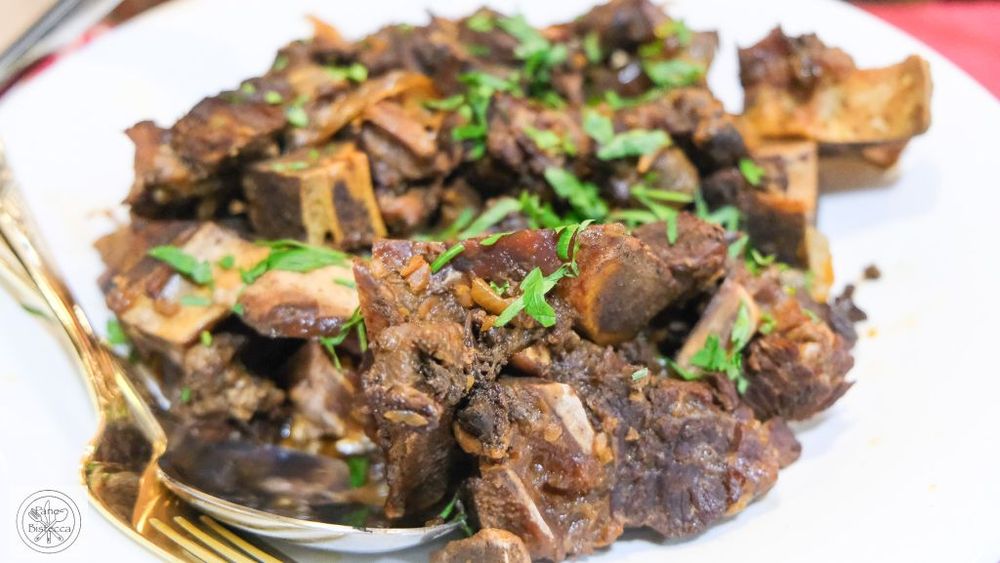 Rezeptbild: Rinder Querrippe im Rotwein