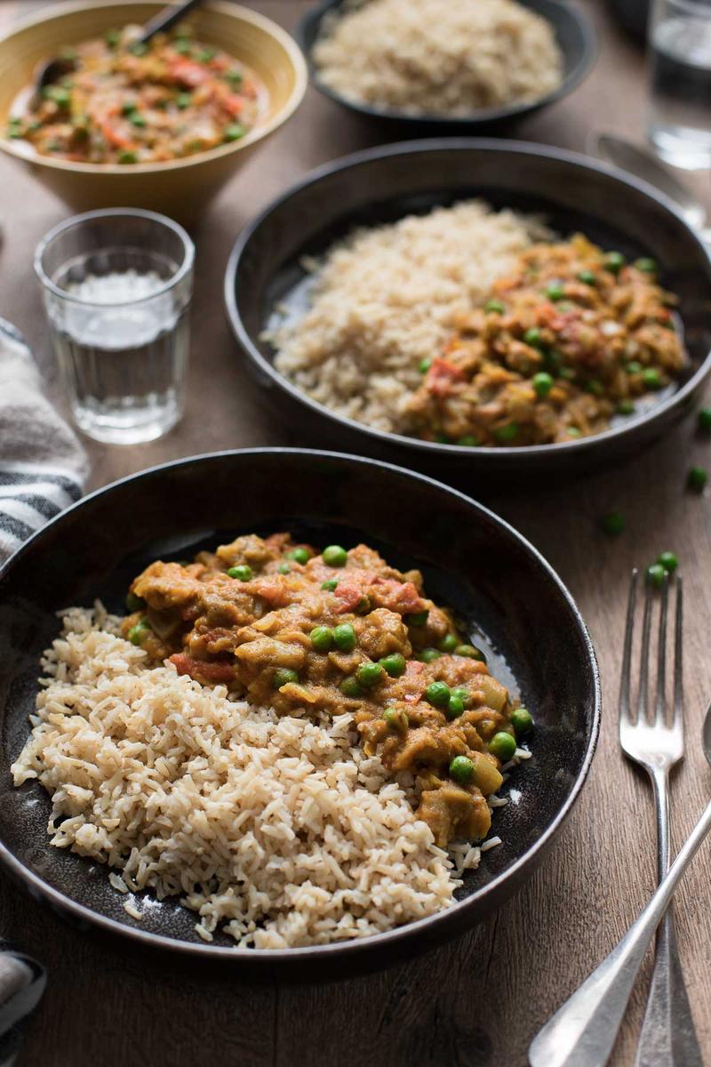Rezeptbild: Indisches Auberginen Curry (vegan)