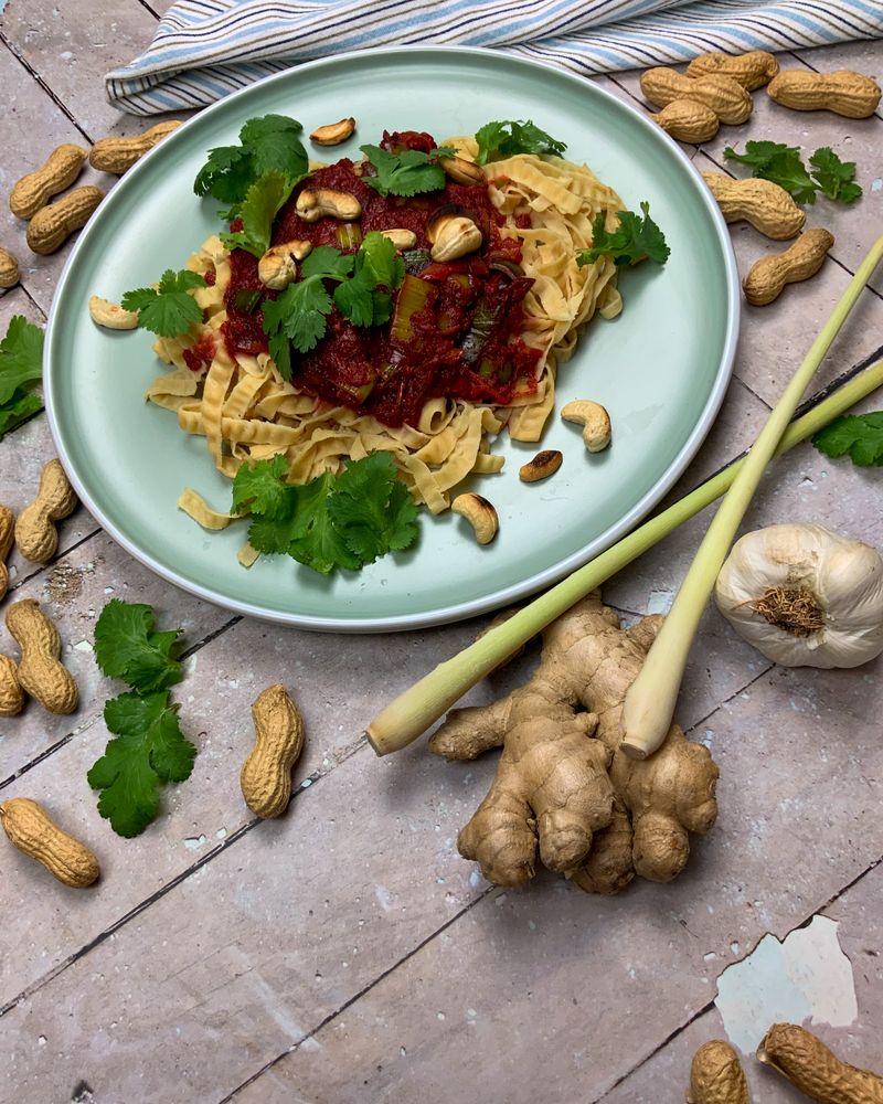 Rezeptbild: Massaman rote Bete Curry