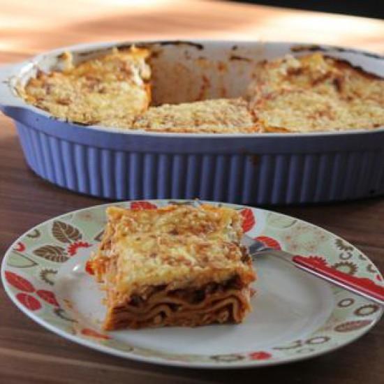 Rezeptbild: Fitness Lasagne mit Tomaten, Zucchini und Pilzen