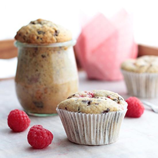 Rezeptbild: Himbeer-Schoko-Muffins