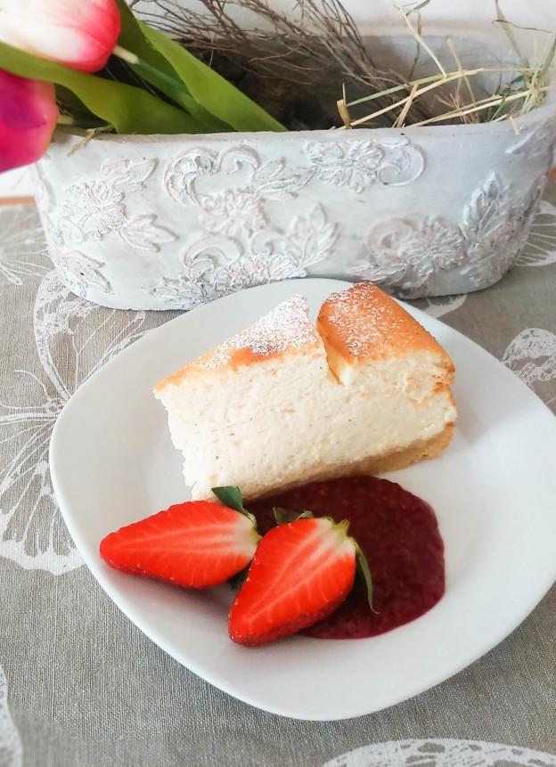 Rezeptbild: Gebackene Topfentorte