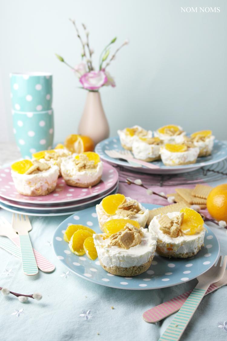 Rezeptbild: Kleine Mandarinen Käsekuchen ohne Backen
